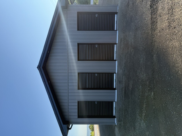 Storage building gable end view